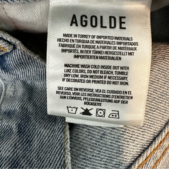 Agolde Parker Cut-Off Denim Short in Rapture Women Size 32 - Picture 8 of 10